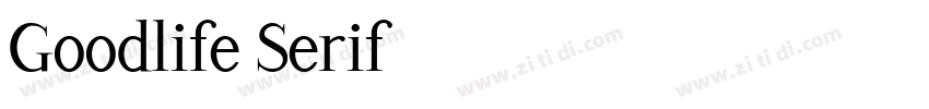 Goodlife Serif字体转换